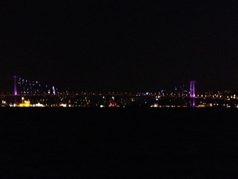 Bridge in Istanbul between Europe and Asia
