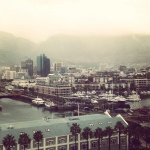 The V&A Waterfront...still beautiful even in the fog