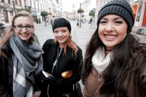 Three AIFS Abroad students in London
