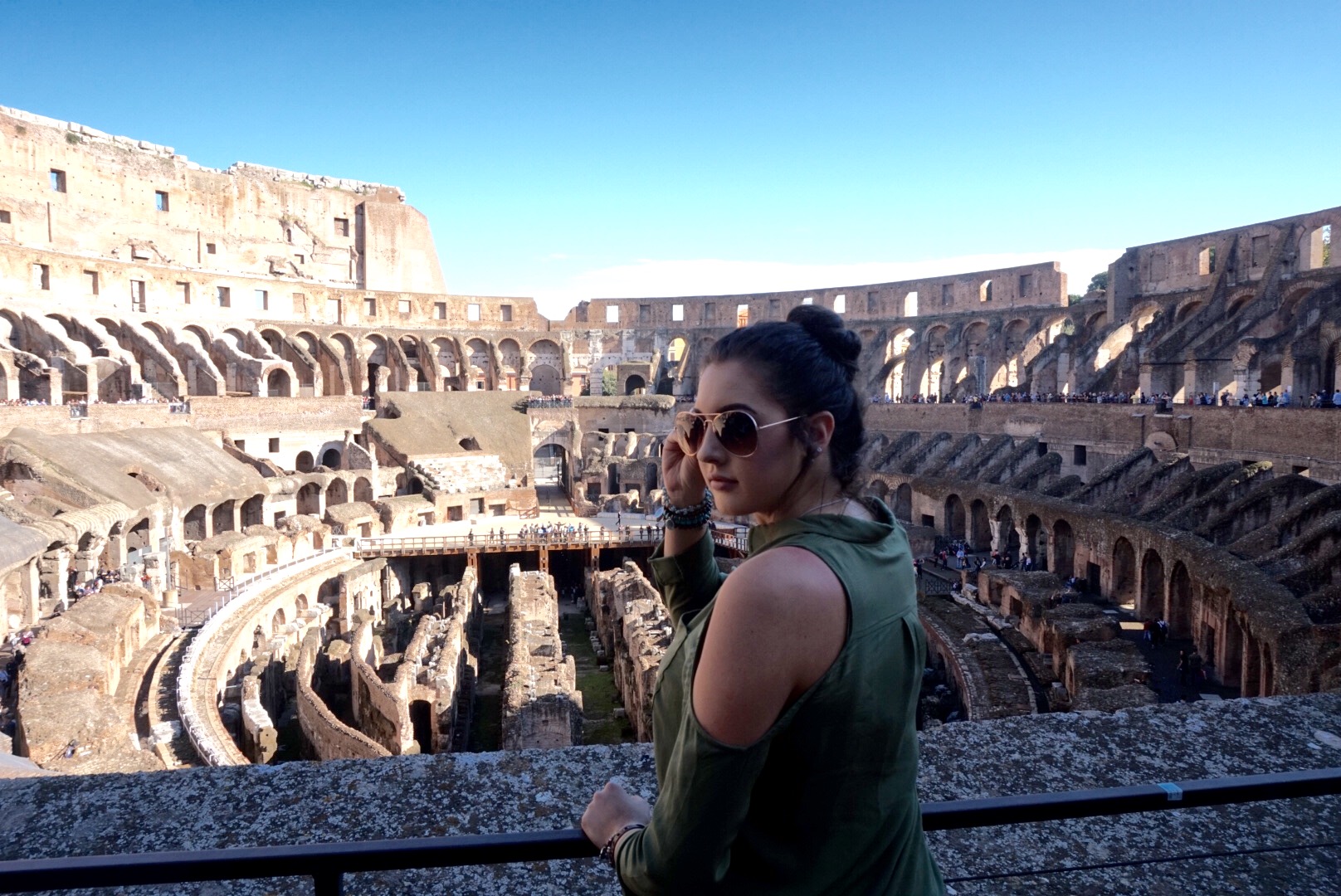 AIFS Abroad student in Rome, Italy at the Colosseum
