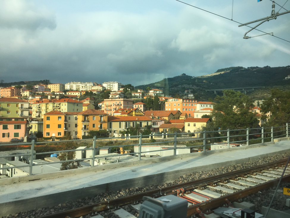 View from the train in France