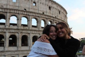 AIFS Abroad students at the Colosseum in Rome, Italy