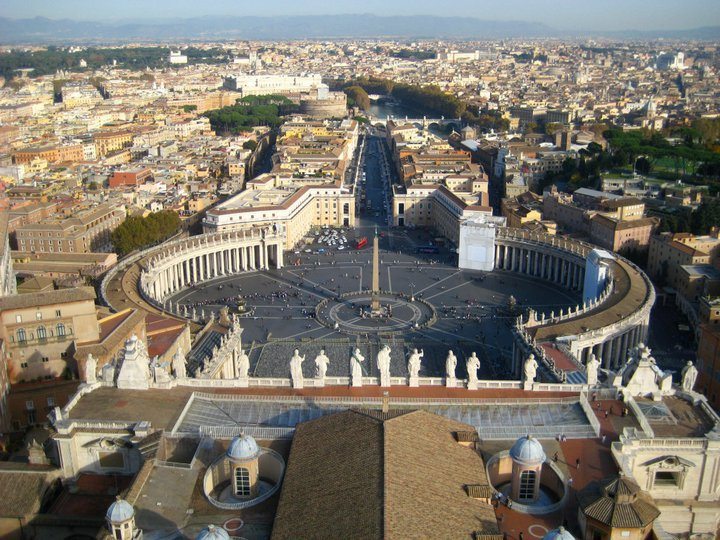 View of Rome, Italy from top of the Vatican