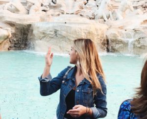 AIFS Abroad student at Trevi Fountain in Rome, Italy
