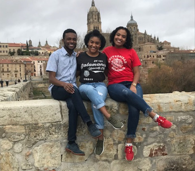 Three AIFS Abroad students in Salamanca, Spain