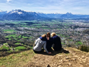 AIFS Abroad students in Salzburg, Austria during springtime