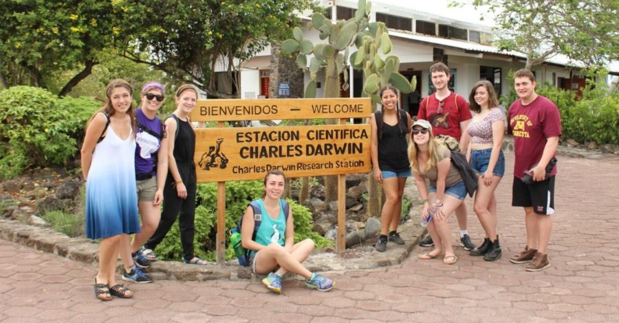 aifs abroad students in the galápagos islands, ecuador