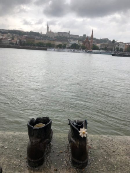 "Shoes on the Danube" Memorial in Budapest, Hungary