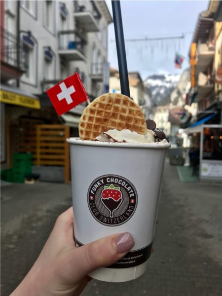Hot Chocolate in Interlaken, Switzerland