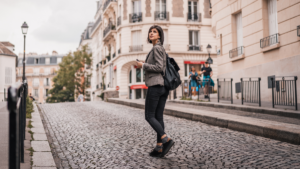 Young Professional Walking Around Paris