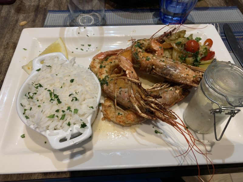 Seafood dish in France