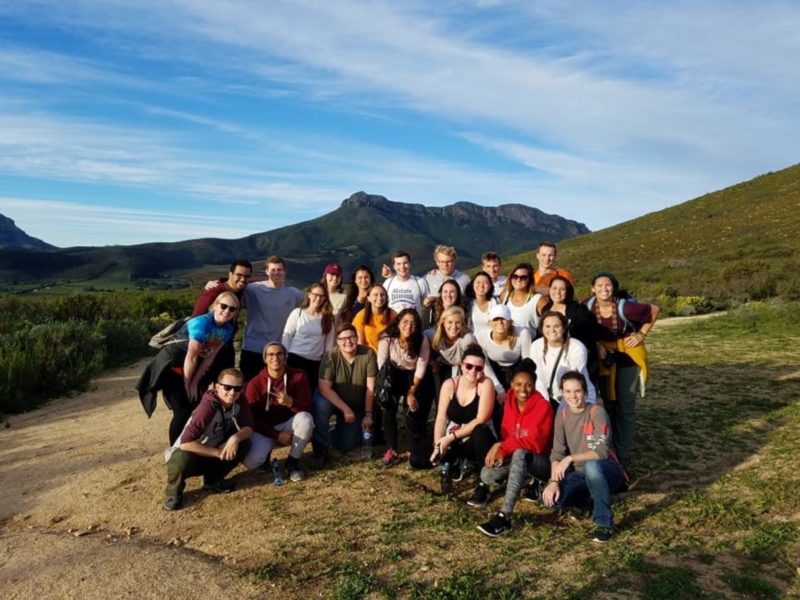 Group of AIFS Abroad students in South Africa