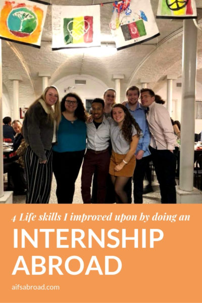 Group of Interns at Joel Nafuma Refugee Center (JNRC) in Rome, Italy | 4 Life Skills I Improved Upon by Doing an Internship Abroad | AIFS Study Abroad | Intern Abroad