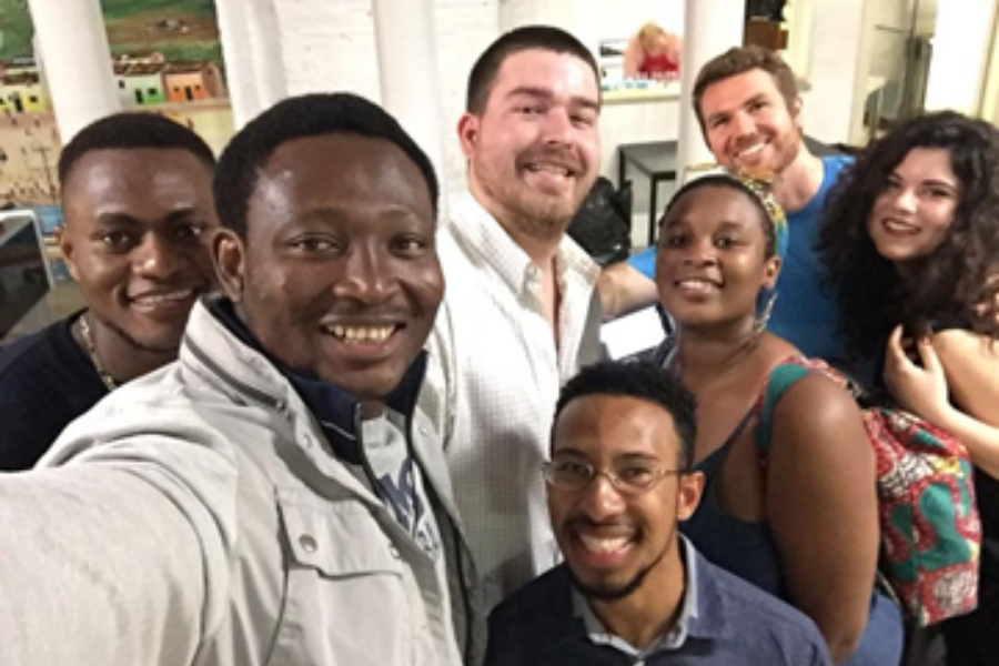 Group of Young People at Joel Nafuma Refugee Center (JNRC) in Rome, Italy | 4 Life Skills I Improved Upon by Doing an Internship Abroad | AIFS Study Abroad | Intern Abroad