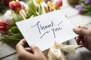 Thank you note