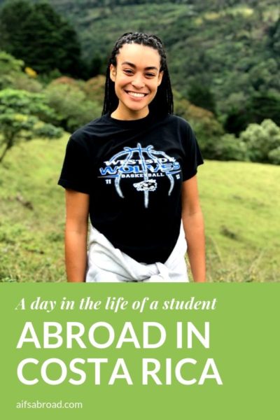 College student who is doing a study abroad in Costa Rica