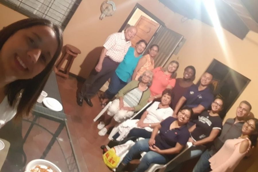 AIFS Study Abroad student, Chris, attends a goodbye party thrown by locals in Costa Rica who he met through church during study abroad | Keeping the Literal Faith in Costa Rica