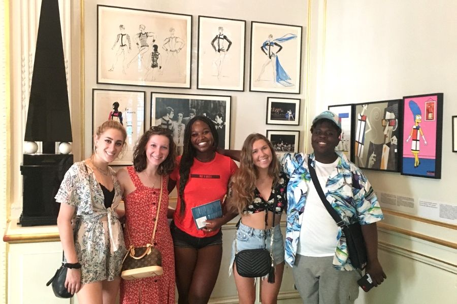 AIFS Students at the YSL Museum in Paris as they study fashion abroad | AIFS Study Abroad
