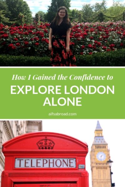 AIFS Study Abroad Student, Adrianna, exploring London on her own.