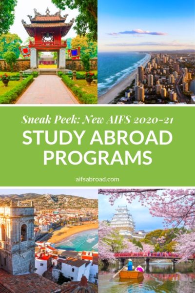 New AIFS Study Abroad programs for the 2020-21 academic year.