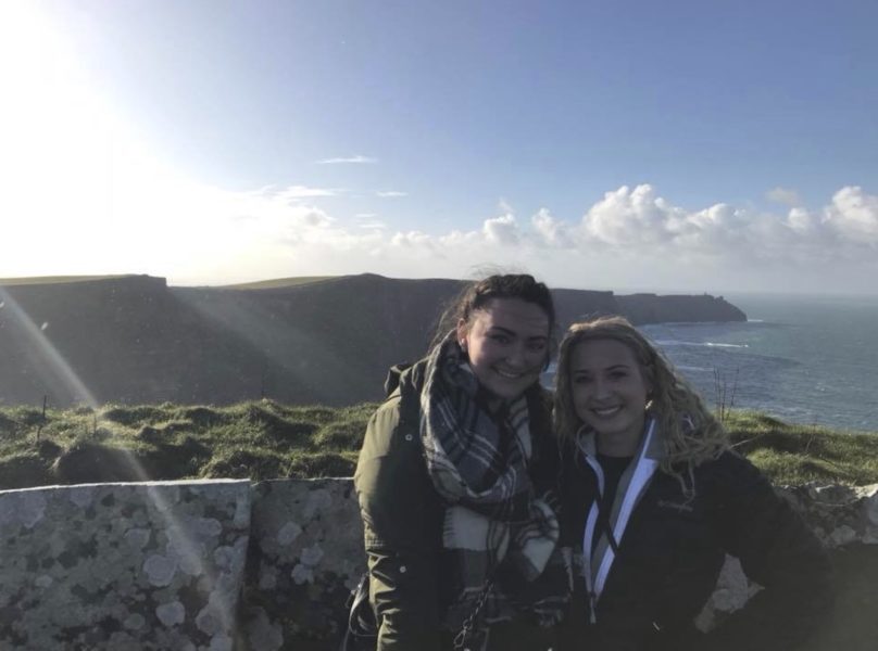 College students at the Cliffs of Moher in Ireland | AIFS Study Abroad
