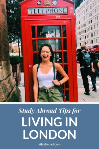 College student in London during study abroad summer experience | AIFS Study Abroad