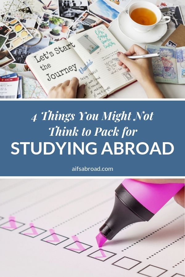 Pin image: 4 things you might not think to pack for studying abroad | AIFS Study Abroad
