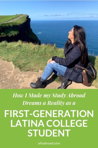 First-generation college student in Ireland at Cliffs of Moher | AIFS Study Abroad