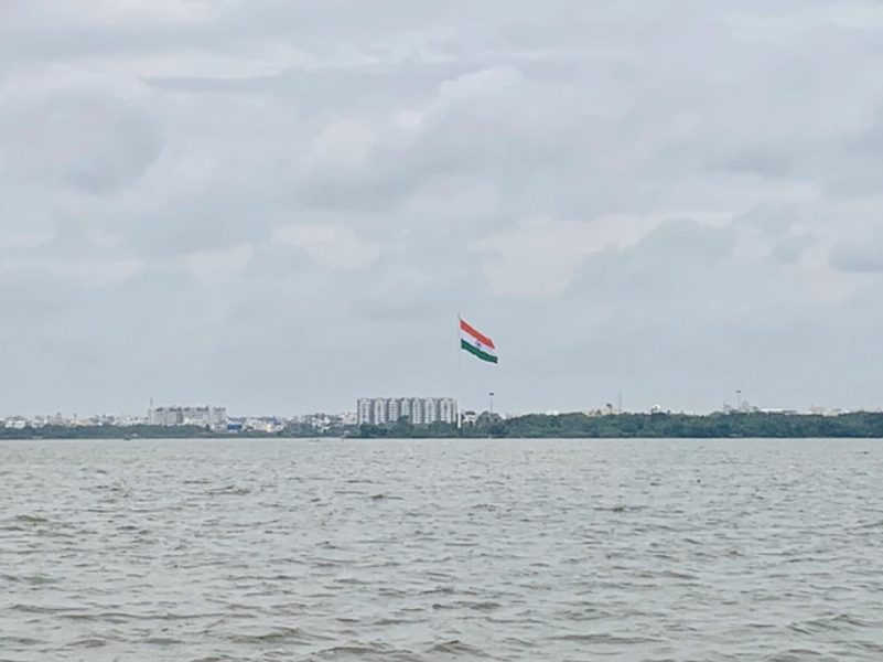 Flag of India at Lake Hyderabad | AIFS Study Abroad
