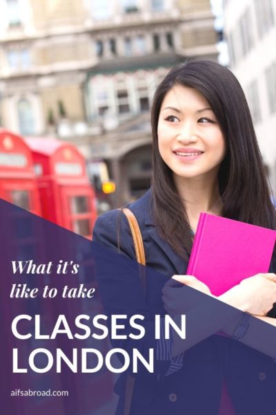 College student taking courses abroad in London, England | AIFS Study Abroad