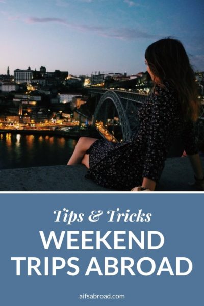 College student taking a weekend trip while studying abroad overlooking a river | AIFS Study Abroad