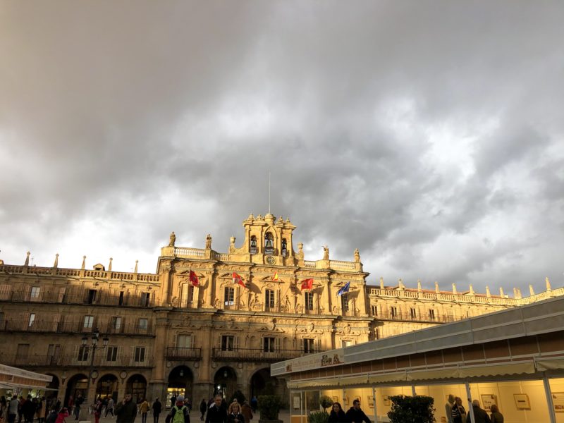 Plaza Mayor on a cloudy day in Salamanca, Spain | AIFS Study Abroad