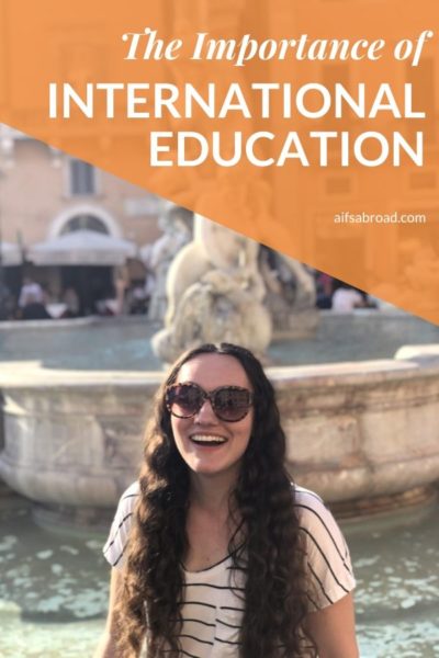 College student in Rome, Italy | International Education Week | AIFS Study Abroad