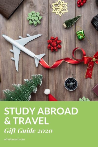 Looking for a gift for someone who is traveling or will study abroad in 2020? Look no further! We compiled this holiday season’s best gifts for international travelers. Here are our top 10 gifts for study abroad and international student travel in 2020. #studyabroad #giftguide #travelgift #aifsabroad