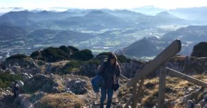 AIFS Abroad student hiking in Austria
