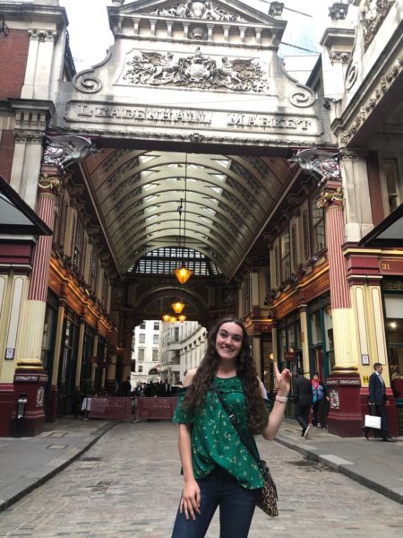 College student studying abroad visits the Warner Bros. Studio in London for all things Harry Potter, including Leadenhall Market | AIFS Study Abroad