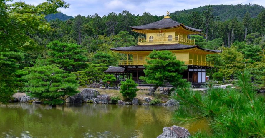 Summer study abroad in Japan lets you see the Golden Pavilion in Kyoto!