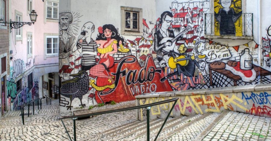 Enjoy fado street art when you study abroad in Lisbon!