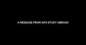 A Message from AIFS Study Abroad about Continuing the Conversation around Black Lives Matter
