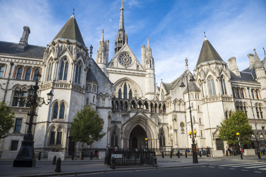 The Royal Courts of Justice at the Old Bailey, London