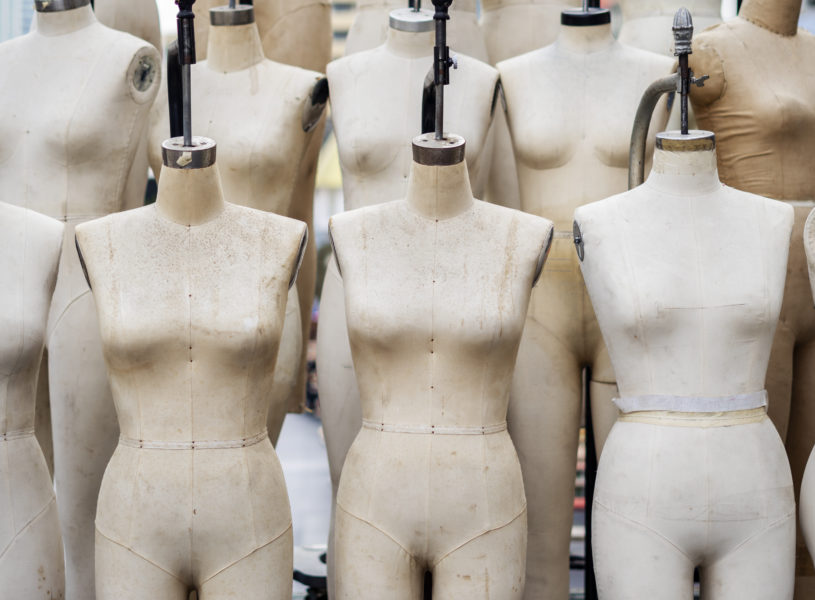 Professional mannequins at an atelier, Florence