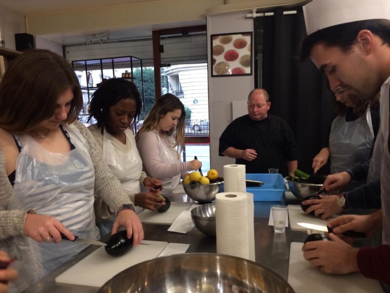 Perfecting culinary skills in a French Cooking Class