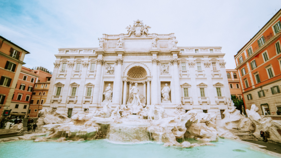 Trevi Fountain in Rome, Italy