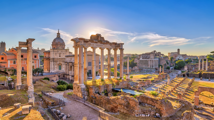 Fórum Romano em Roma, Itália