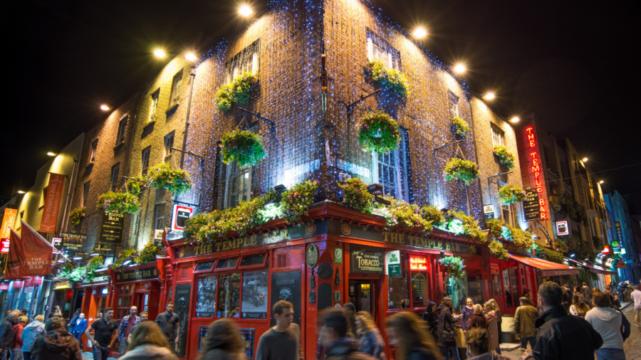 Temple Bar district of Dublin, Ireland