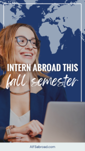 Intern Abroad this Fall Semester - Pin image