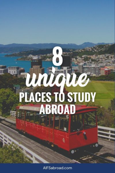 Pin image: unique places to study abroad with AIFS Abroad