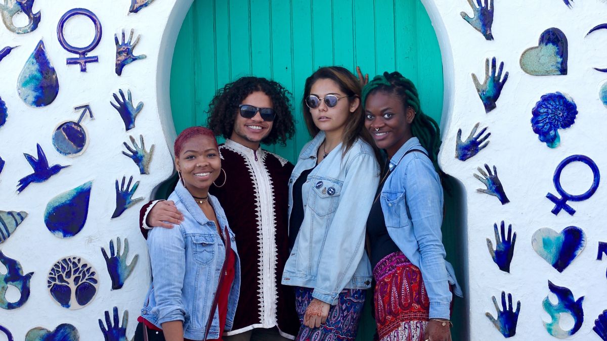 Four AIFS Abroad students in Morocco