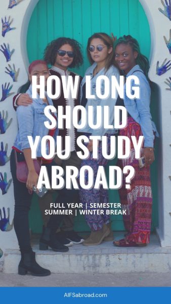 Pin image: How long should you study abroad?
