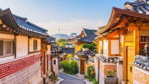 Traditional buildings in Seoul, South Korea